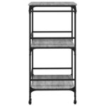 vidaXL Chariot de cuisine sonoma gris 60 5x50x105 cm bois d'ingénierie