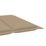 vidaXL Chaise longue de jardin avec coussin Bois d'acacia solide