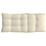 vidaXL Coussins de chaise à dossier haut lot de 6 crème tissu oxford