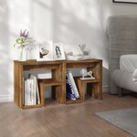 vidaXL Tables de chevet 2 Pièces Chêne fumé 40x30x40 cm Bois d'ingénierie