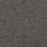 vidaXL Sommier à lattes de lit avec matelas gris foncé 120x190cm tissu