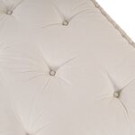 Coussin de canapé sur palette vidaXL en tissu crème