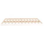 vidaXL Cadre de lit blanc 140x190 cm bois de pin massif