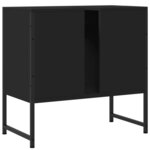 vidaXL Armoire lavabo de salle de bain noir 60x33x60 cm