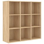 vidaXL Bibliothèque chêne sonoma 98x29x97 5 cm bois d'ingénierie