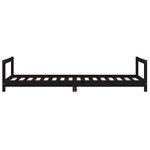 vidaXL Cadre de lit pour enfants noir 80x200 cm bois de pin massif