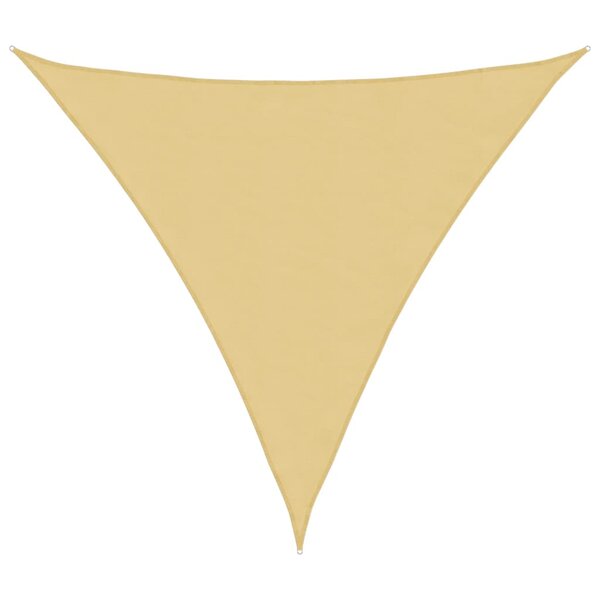 vidaXL Voile d'ombrage sable 5x5x5 m 100   polyester oxford