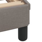 vidaXL Cadre de lit sans matelas taupe 90x190 cm tissu