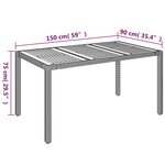 vidaXL Ensemble à manger de jardin coussins 7Pièces Noir Résine tressée