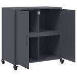 vidaXL Buffet anthracite 68 5x39x72 cm acier laminé à froid