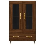 vidaXL Buffet haut chêne marron 69 5x31x115 cm bois d'ingénierie