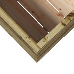 vidaXL Jardinière 80x80x72 cm bois de pin imprégné