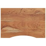 vidaXL Dessus de bureau 90x60x2 5cm rectangulaire bois massif d'acacia
