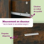 vidaXL Buffet Chêne fumé 80x36x75 cm Bois d'ingénierie