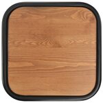 vidaXL Tabourets de bar lot de 4 noir pinède solide et acier