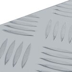 vidaXL Boîte en aluminium 48 5 x 14 x 20 cm Argenté