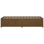 vidaXL Lit de jour sans matelas marron miel 90x200 cm bois pin massif
