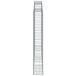 vidaXL Panier de gabions arqué 300x30x200/220 cm Fer galvanisé