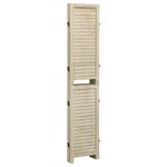 vidaXL Cloison de séparation 4 panneaux 140x165 cm Bois de Paulownia