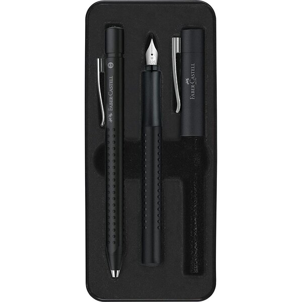 Kit d'instruments d'écriture grip 2011  noir faber-castell