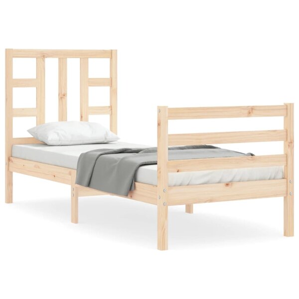 vidaXL Cadre de lit sans matelas bois de pin massif