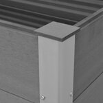 vidaXL Lit surélevé de jardin WPC 150x100x91 cm Gris