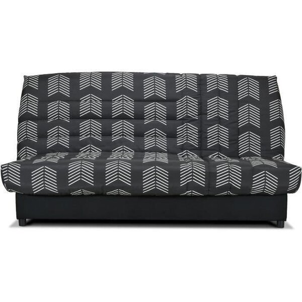 Banquette Clic-clac Beija - Tissu chevrons - Couchage 128 x 188 x 14 cm
