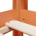 vidaXL Lit haut sans matelas cire marron 80x200 cm bois de pin massif