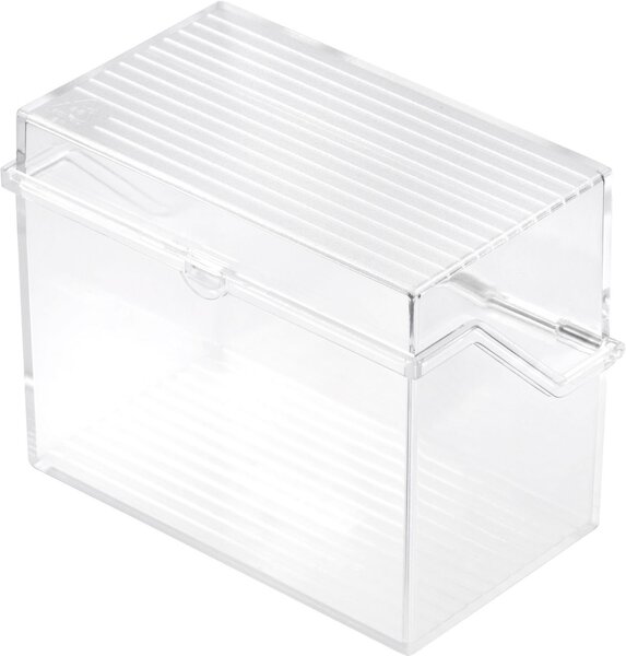 petite boîte à fiches A6 à l'italienne, transparent HELIT