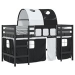 vidaXL Lit mezzanine enfants avec tunnel sans matelas 90x200 cm
