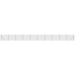 vidaXL Clôture en treillis métallique et ancrage anthracite 1 8x25 m
