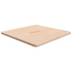 vidaXL Dessus de table carré 70x70x2 5 cm Bois chêne massif non traité