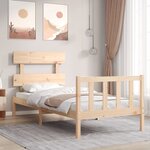 vidaXL Cadre de lit sans matelas 90x200 cm bois de pin massif