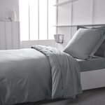 Drap housse - 90 x 190 cm uni - Acier