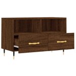 vidaXL Meuble TV Chêne marron 80x36x50 cm Bois d'ingénierie