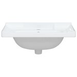 vidaXL Évier de salle de bain blanc 61x48x23cm rectangulaire céramique