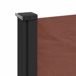 vidaXL Auvent latéral rétractable marron 160x600 cm