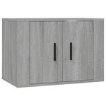 vidaXL Meuble TV mural Sonoma gris 57x34 5x40 cm