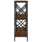vidaXL Table console chêne marron 100x28x80 5 cm bois d'ingénierie