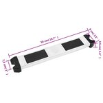 vidaXL Marche d'échelle de piscine 50x9x3 5 cm acier inoxydable 304