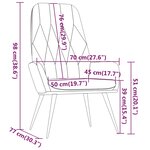vidaXL Chaise de relaxation Rose Velours
