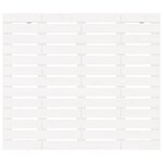 vidaXL Tête de lit murale Blanc 106x3x91 5 cm Bois massif de pin