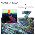 Numéro 3 - Numéro adhésif pour boîtes aux lettres- Pierre véritable 50 mm  Mauna Loa