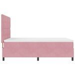 vidaXL Lit Box Spring avec Matelas Rose 140x200 cm Velours