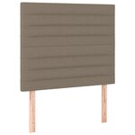 vidaXL Cadre de lit sans matelas taupe 90x190 cm tissu