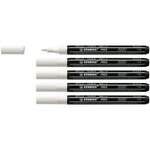 Marqueur pointe fine FREE acrylic T100 blanc x 5 STABILO