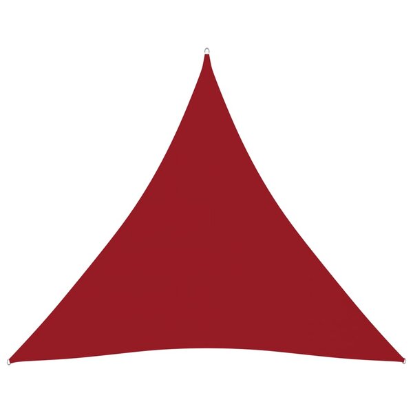vidaXL Voile de parasol Tissu Oxford triangulaire 6x6x6 m Rouge