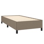 vidaXL Cadre de lit Taupe 100x200 cm Tissu