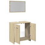 vidaXL Ensemble de meubles de salle de bain 2 Pièces chêne sonoma