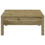 vidaXL Canapé de jardin avec coussins et repose-pied 2 places